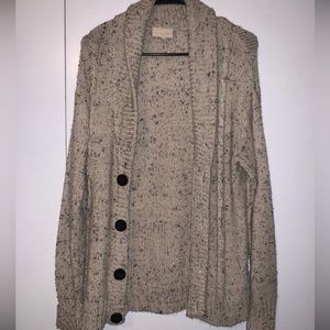 ModCloth Cozy Moment Cardigan Sweater with Buttons and Shawl Collar Size M